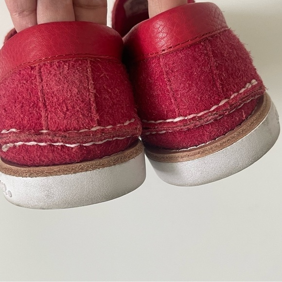 Sperry Cloud Authentic Original Red Suede Tassel Loafers Men Size 6 Rare Preppy main image 11